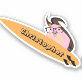 Naughty Squirrel #136 Surfing Klistermärken