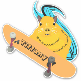 Naughty Squirrel #141 Girls Namn Klistermärken