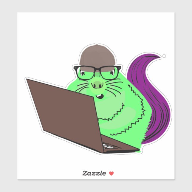 Naughty Squirrel #144 Klistermärken (Ark)