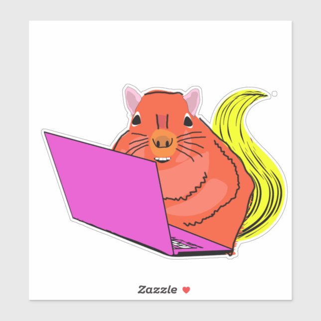 Naughty Squirrel #158 Klistermärken (Ark)