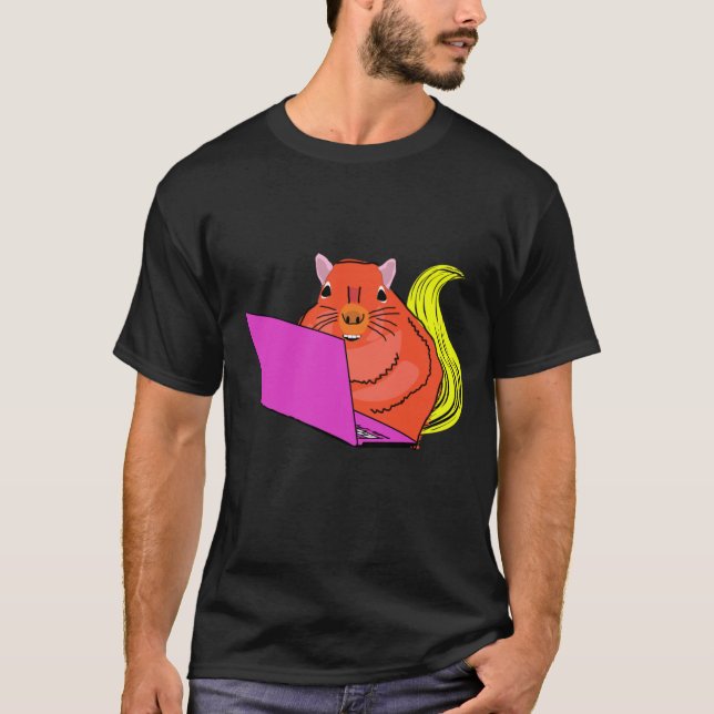 Naughty Squirrel #158 T Shirt (Framsida)