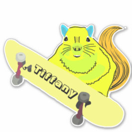 Naughty Squirrel #161 Girls Namn Klistermärken