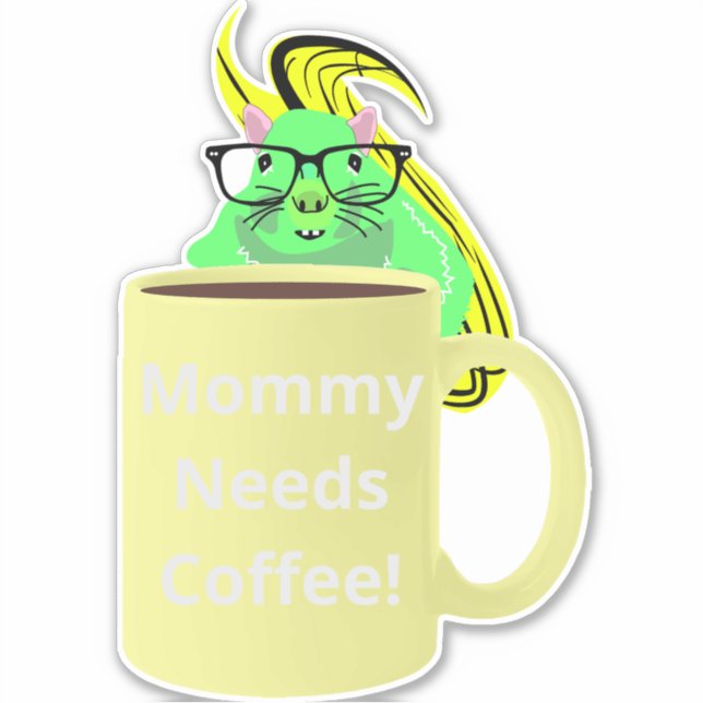 Naughty Squirrel #167 Coffee Kopp Klistermärken (Framsida)