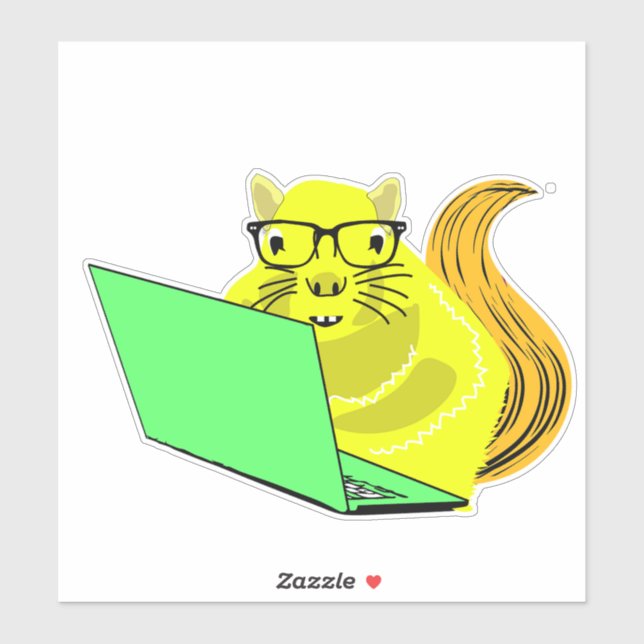 Naughty Squirrel #172 Klistermärken (Ark)