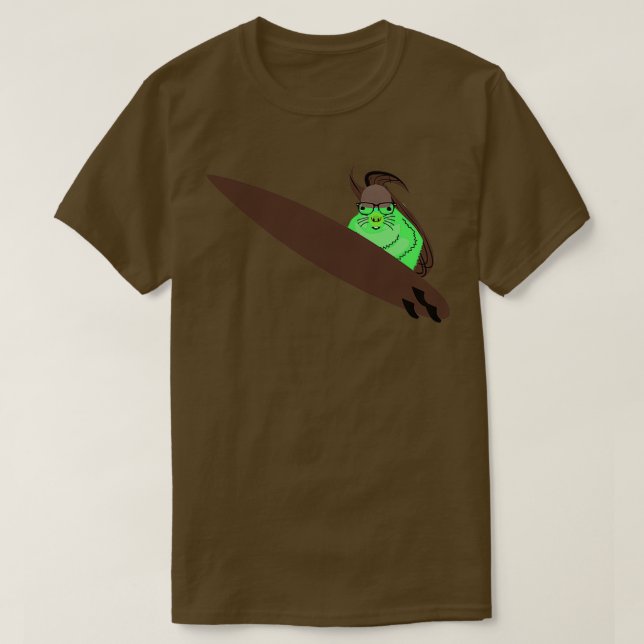 Naughty Squirrel 178 Surfing T Shirt (Design framsida)