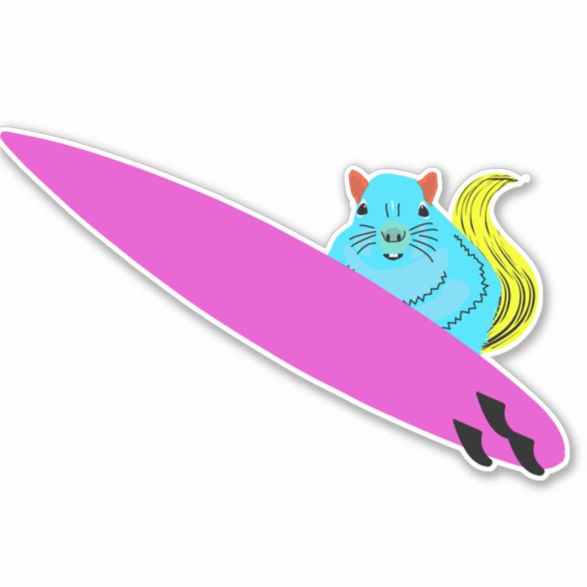 Naughty Squirrel #204 Klistermärken (Framsida)