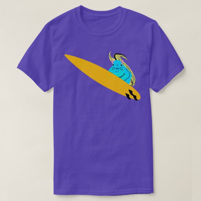 Naughty Squirrel 217 Surfing T Shirt (Design framsida)