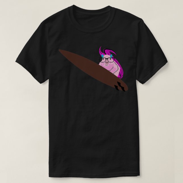 Naughty Squirrel 278 Surfing T Shirt (Design framsida)