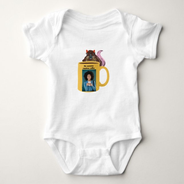 Naughty Squirrel #286 Baby-kaffe T Shirt (Framsida)
