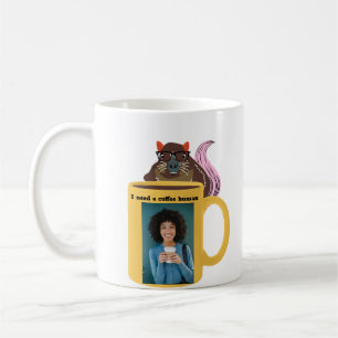 Naughty Squirrel #286 Coffee Human Kaffemugg