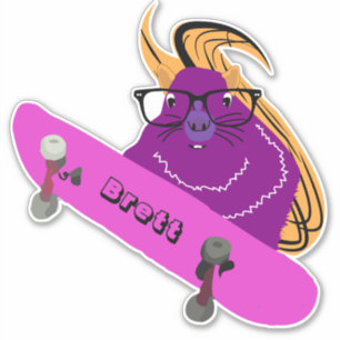 Naughty Squirrel #300 Brett Skateboarding Klistermärken