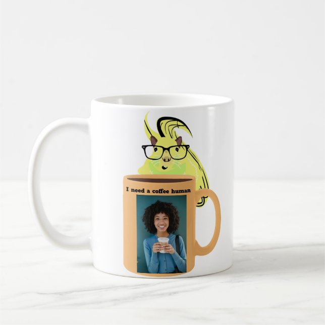 Naughty Squirrel #330 Coffee Human Kaffemugg (Vänster)