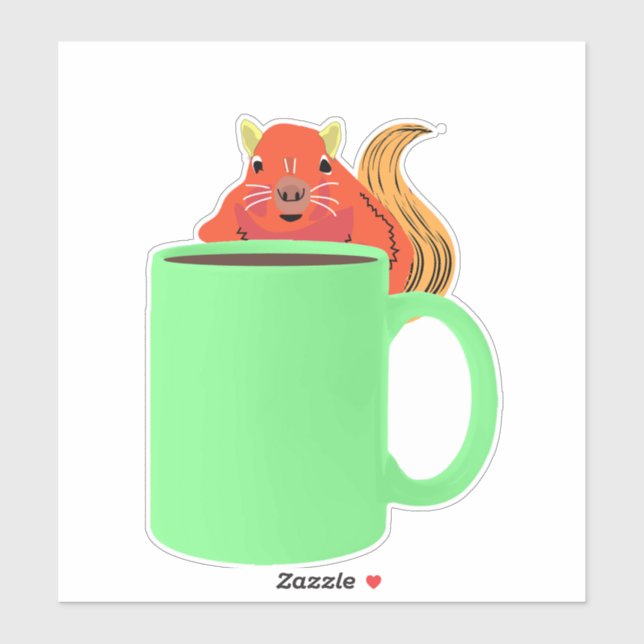 Naughty Squirrel #356 Klistermärken (Ark)