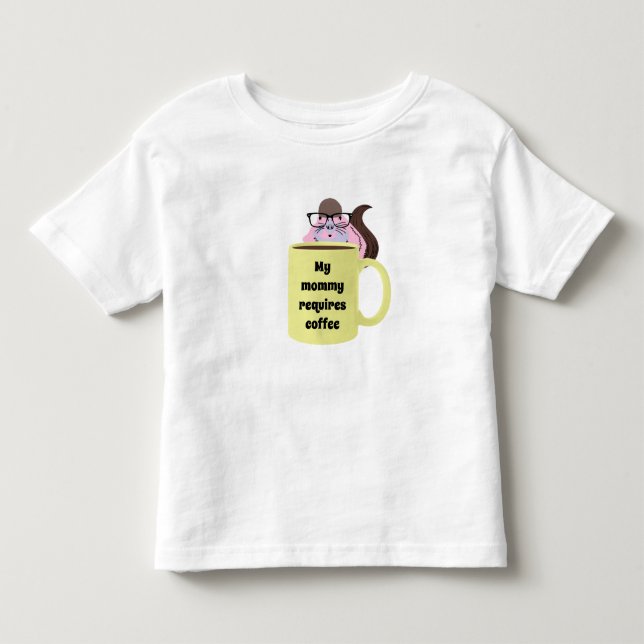 Naughty Squirrel #398 Småbarn T Shirt (Framsida)