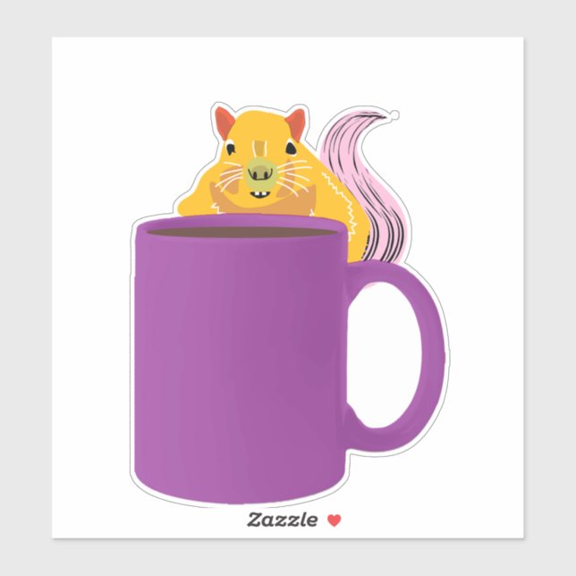 Naughty Squirrel #411 Klistermärken (Ark)