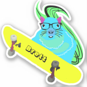 Naughty Squirrel #424 Brett Skateboarding Klistermärken