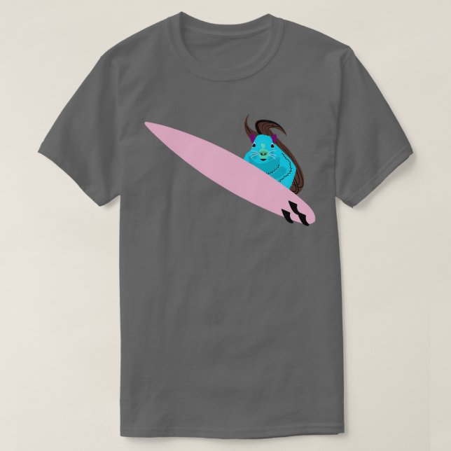 Naughty Squirrel 459 Surfing T Shirt (Design framsida)