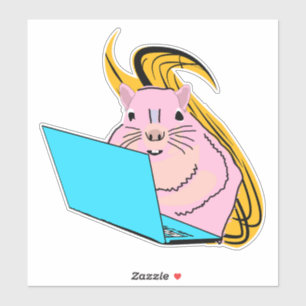Naughty Squirrel #4 Sticker Klistermärken