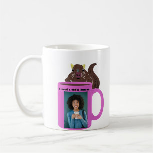Naughty Squirrel #504 Coffee Human Kaffemugg