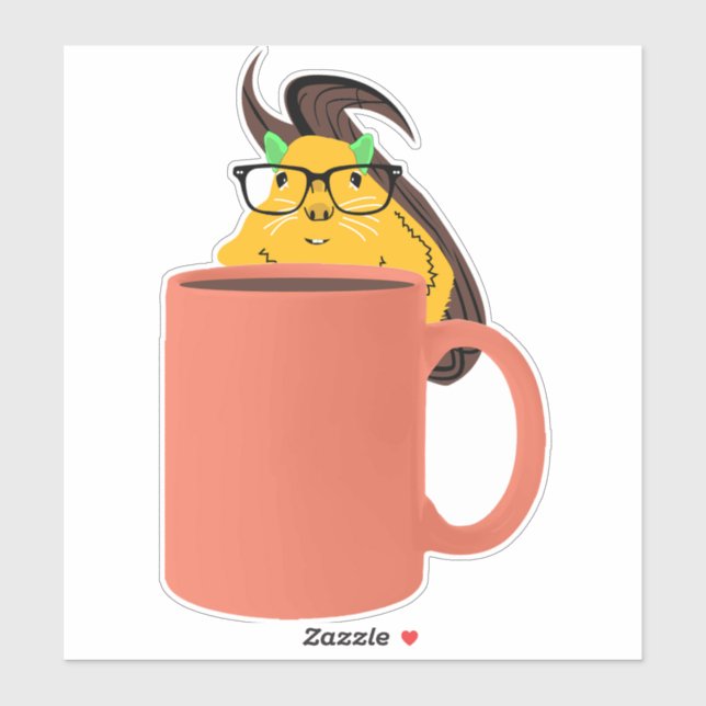 Naughty Squirrel #515 Klistermärken (Ark)