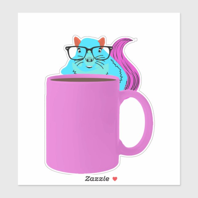 Naughty Squirrel #528 Klistermärken (Ark)