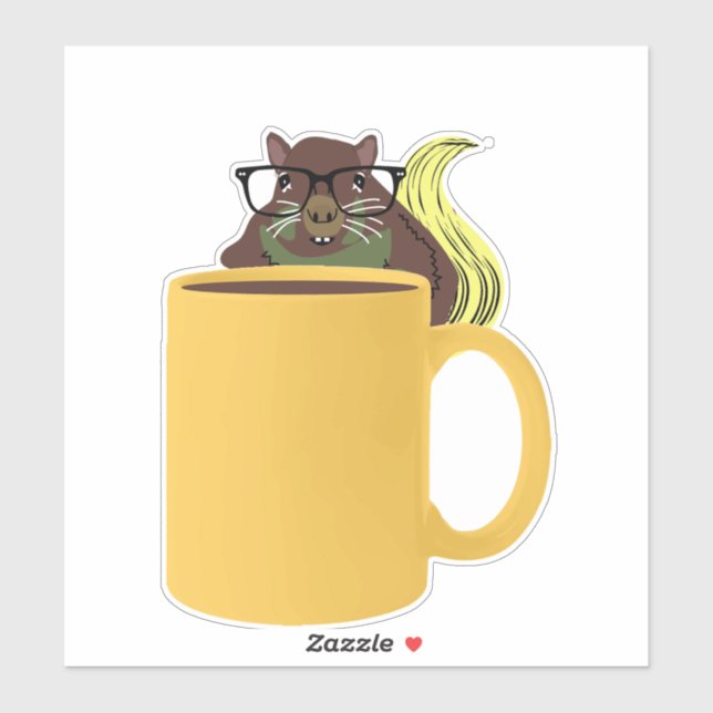 Naughty Squirrel #551 Klistermärken (Ark)