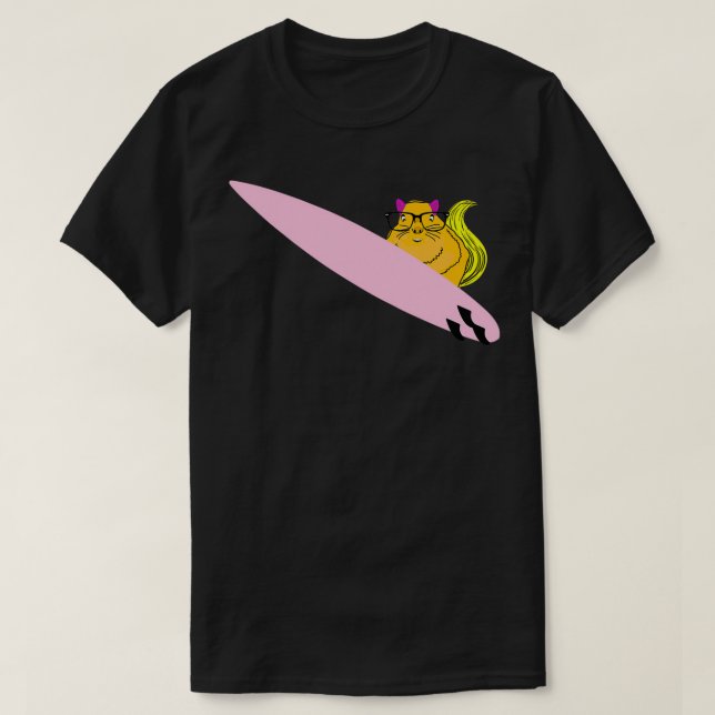 Naughty Squirrel 607 Surfing T Shirt (Design framsida)