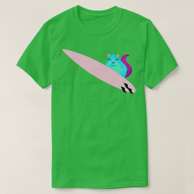 Naughty Squirrel 625 Surfing T Shirt (Design framsida)