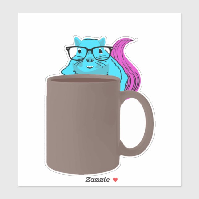 Naughty Squirrel #641 Klistermärken (Ark)