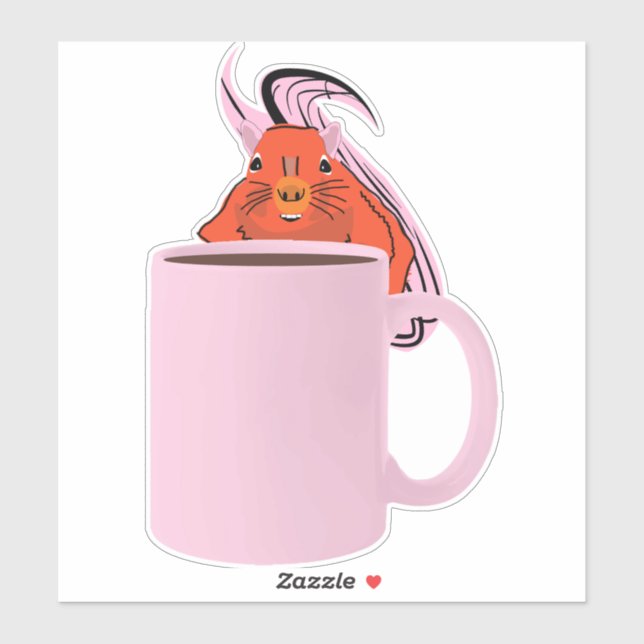 Naughty Squirrel #661 Klistermärken (Ark)