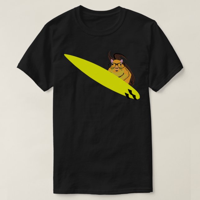 Naughty Squirrel 676 Surfing T Shirt (Design framsida)