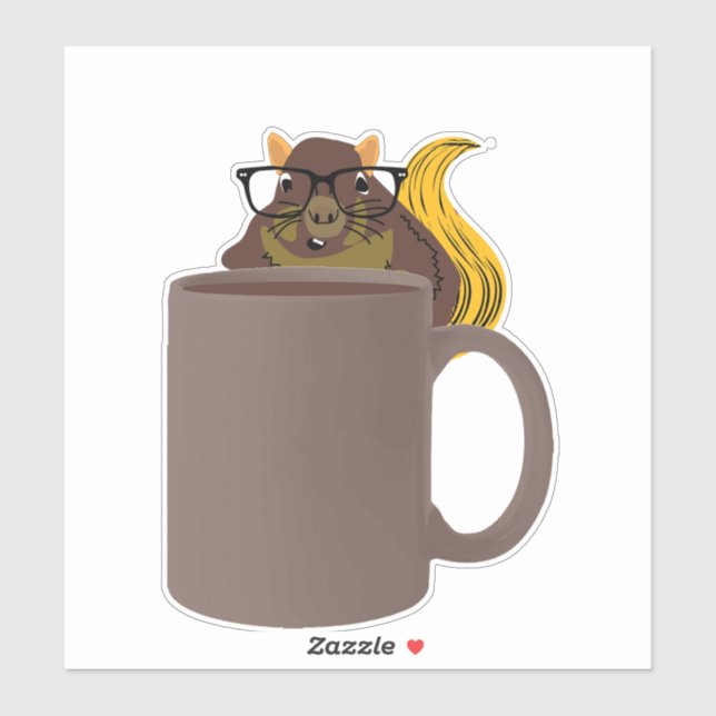 Naughty Squirrel #684 Klistermärken (Ark)