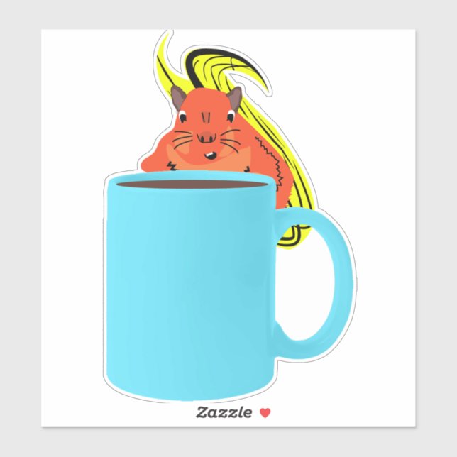 Naughty Squirrel #702 Klistermärken (Ark)