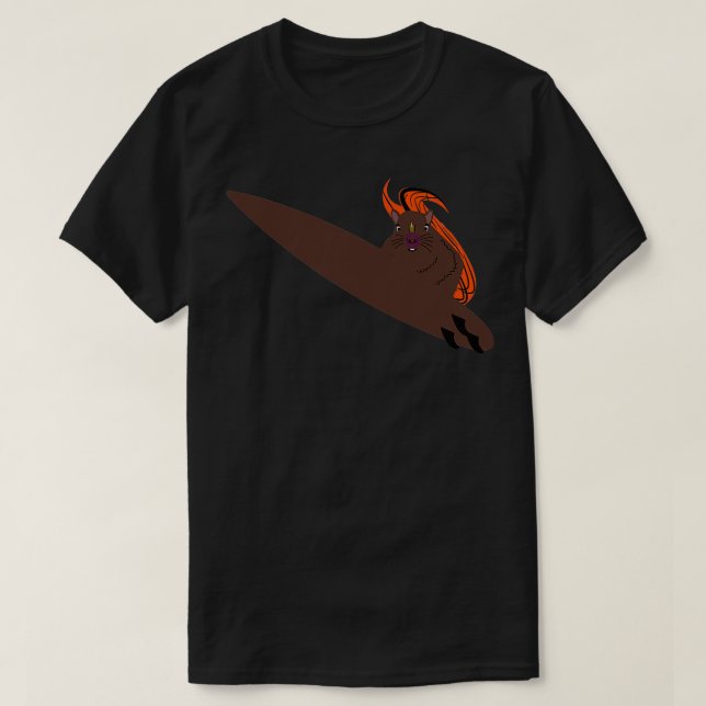 Naughty Squirrel 749 Surfing T Shirt (Design framsida)