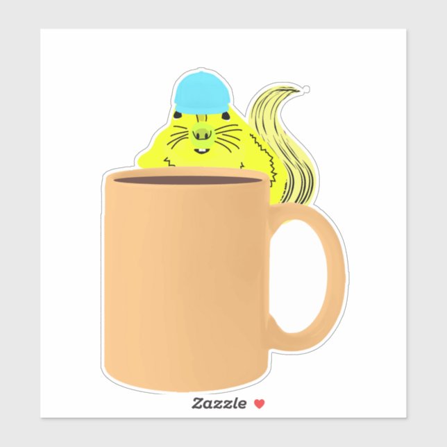 Naughty Squirrel #764 Klistermärken (Ark)