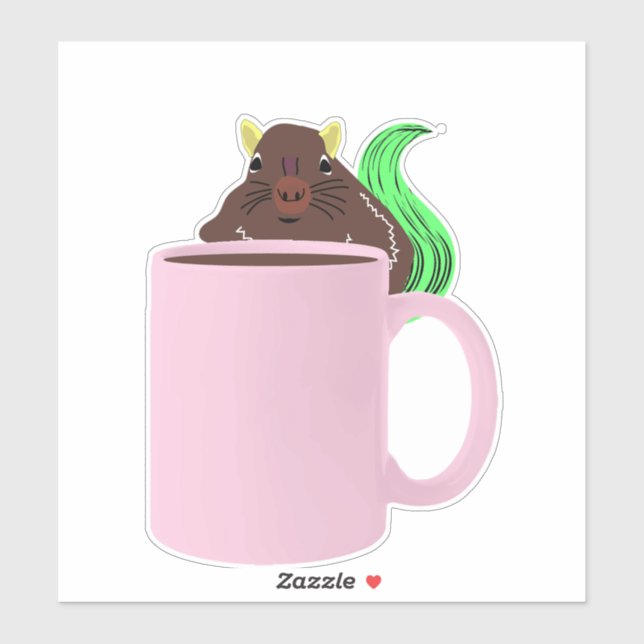 Naughty Squirrel #777 Klistermärken (Ark)