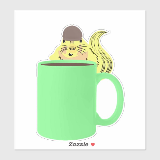 Naughty Squirrel #792 Klistermärken (Ark)