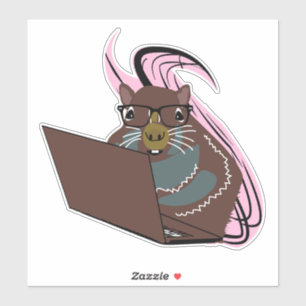 Naughty Squirrel #90 Klistermärken