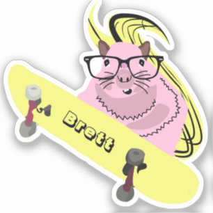 Naughty Squirrel #918 Brett Skateboarding Klistermärken