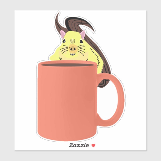 Naughty Squirrel #950 Klistermärken (Ark)