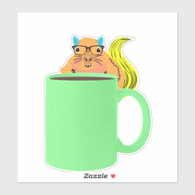 Naughty Squirrel #978 Sticker Klistermärken (Ark)