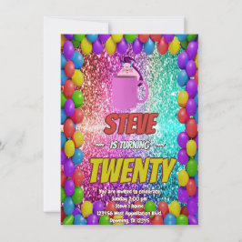 Naughty Squirrel Coffee Födelsedagsfest Inbjudan