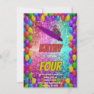 Naughty Squirrel Roligt Birthday Cheeky party inbj Inbjudningar