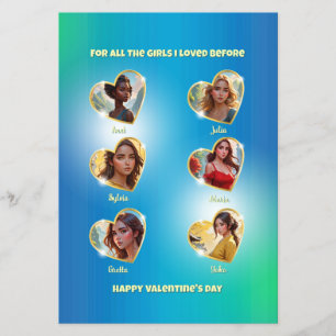 Naughty Valentine Day Card för en Bachelorette Flygblad
