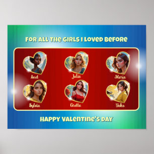 Naughty Valentine Day Card för en Bachelorette Poster