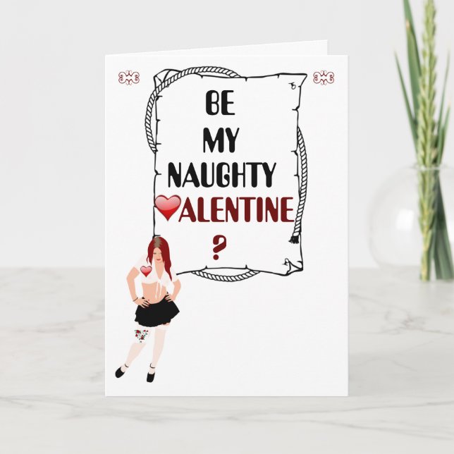 Naughty Valentine Helgkort (Framsida)
