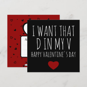 Naughty Valentines day Card för Boykompis - Lustig Julkort