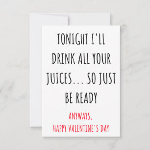 Naughty Valentines day-kort för honom och henne Tack Kort