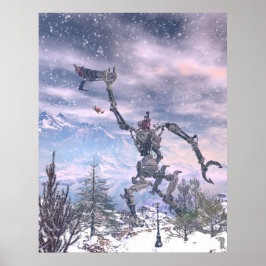 Naughty Vs Nice (22 tum x 28 tum) Art Print Poster