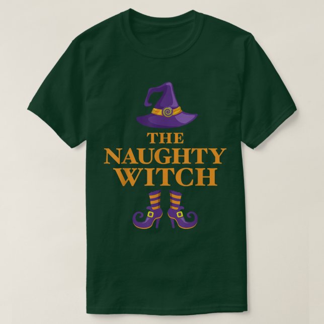 Naughty Witch T Shirt (Design framsida)